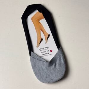 One Pack Black and Gray No-Show Socks NWOT